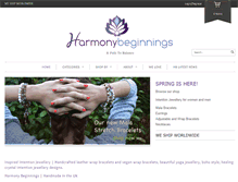 Tablet Screenshot of harmonybeginnings.com